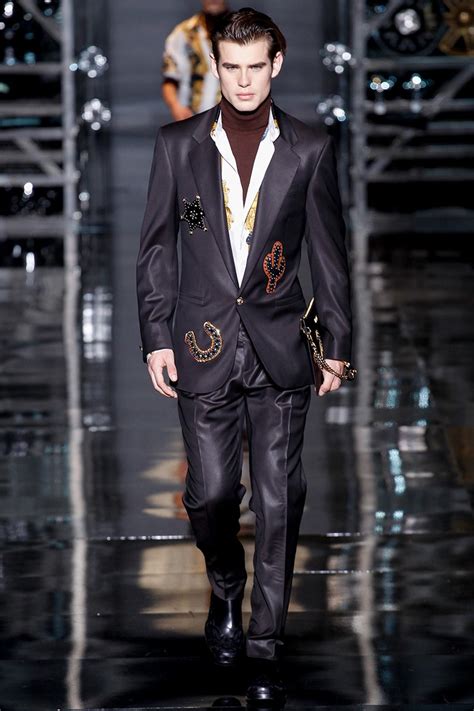 versace collection suit quality|Versace suits for men.